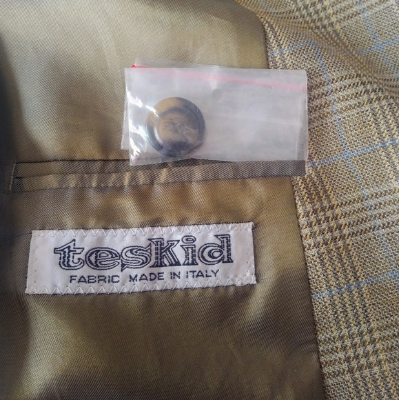 Alan Flusser Plaid Wool Sport Jacket 40R - Picture 7 of 8